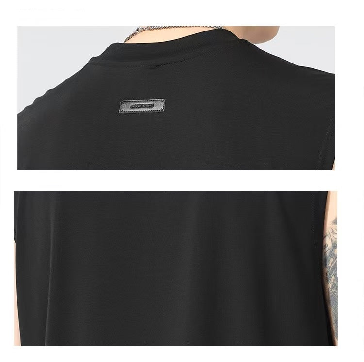 smooth ice-feeling sleeveless T-shirt