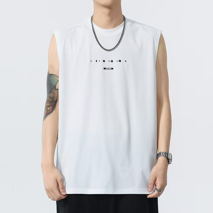 smooth ice-feeling sleeveless T-shirt