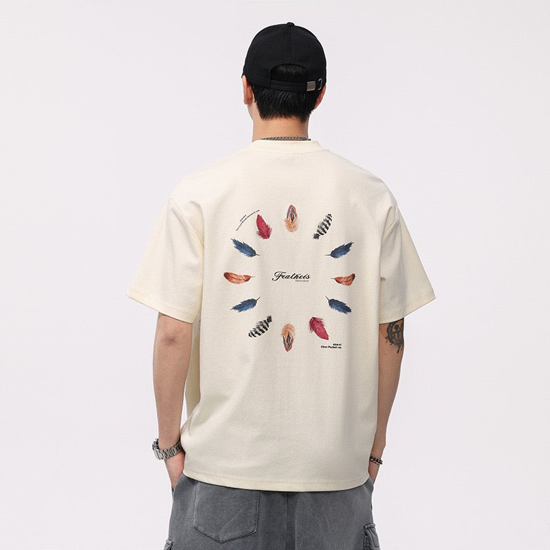 printed high quality smooth short sleeve T-shirt