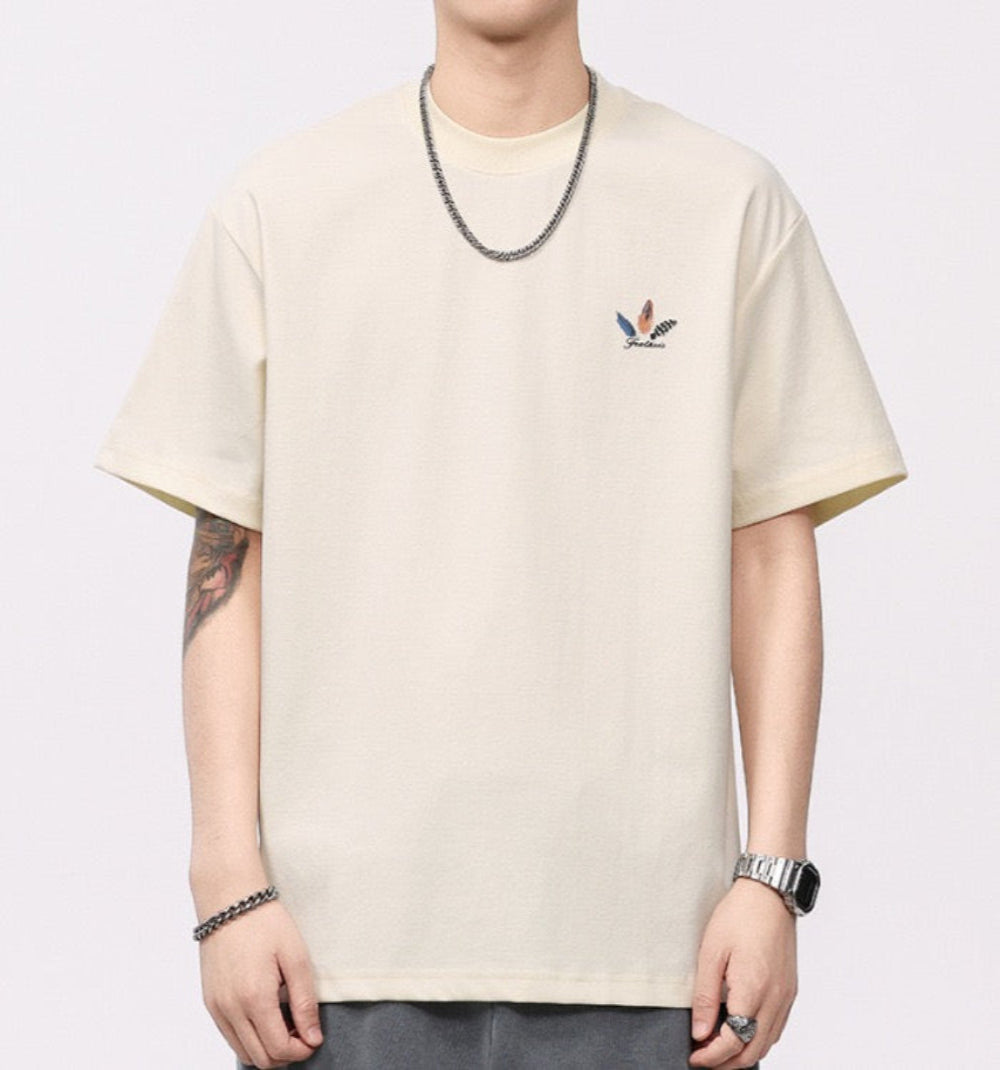 printed high quality smooth short sleeve T-shirt