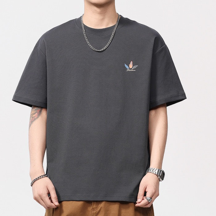 printed high quality smooth short sleeve T-shirt
