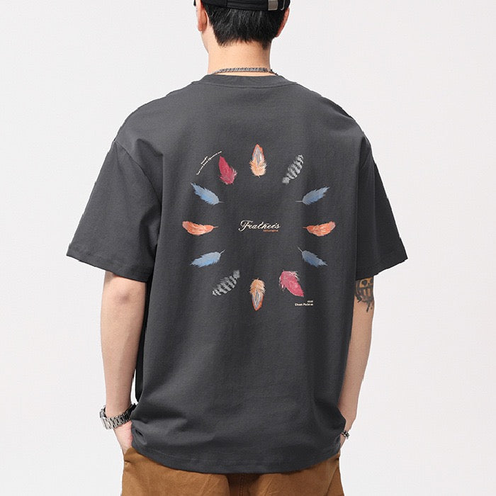 printed high quality smooth short sleeve T-shirt