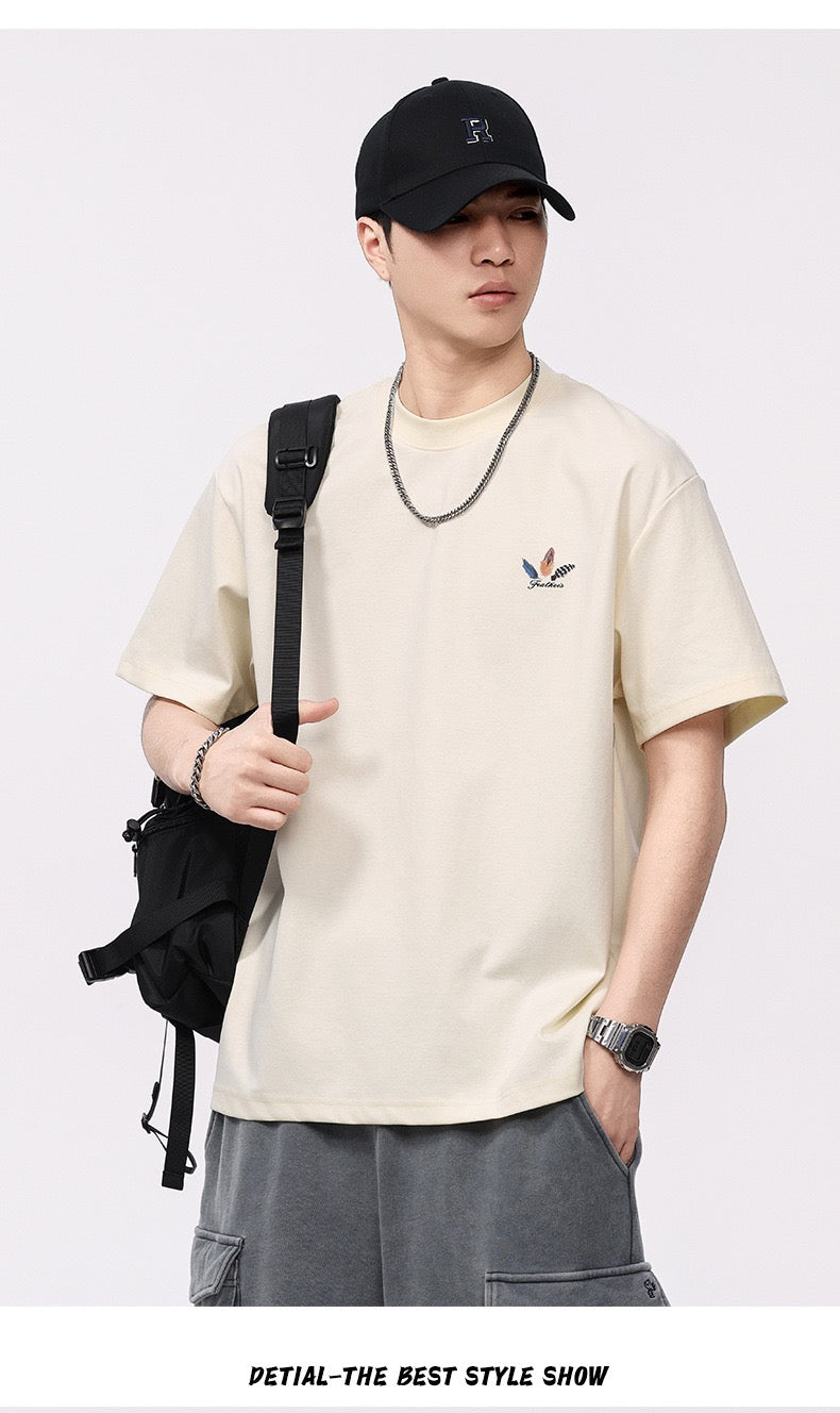 printed high quality smooth short sleeve T-shirt