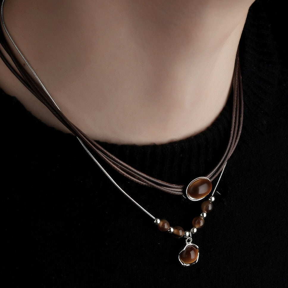 tiger eye neckless
