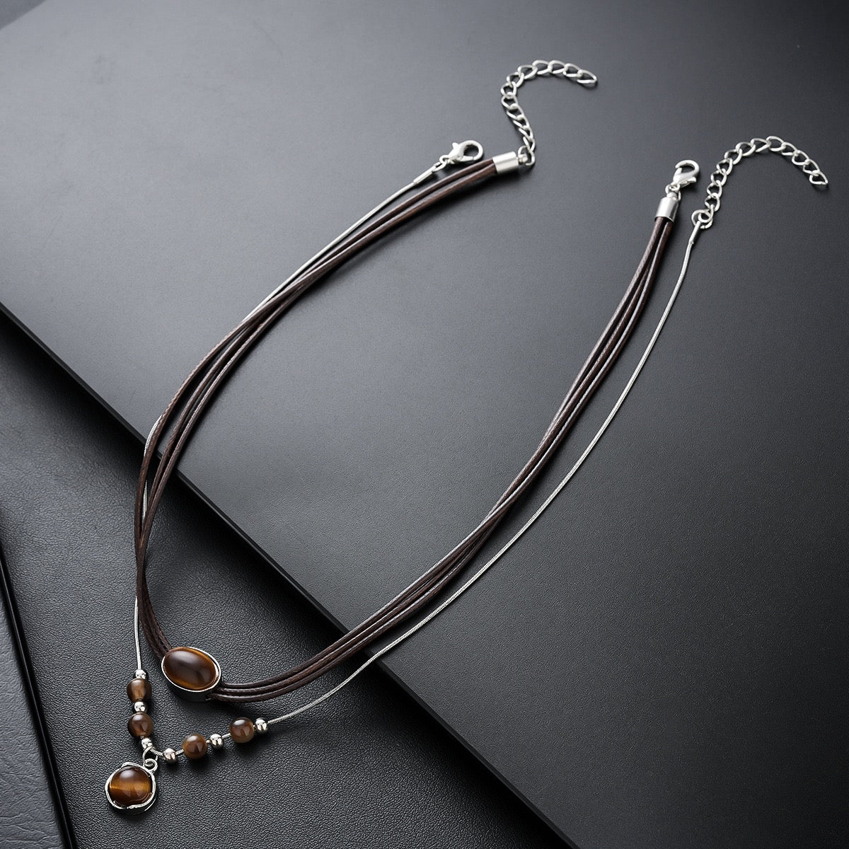 tiger eye neckless
