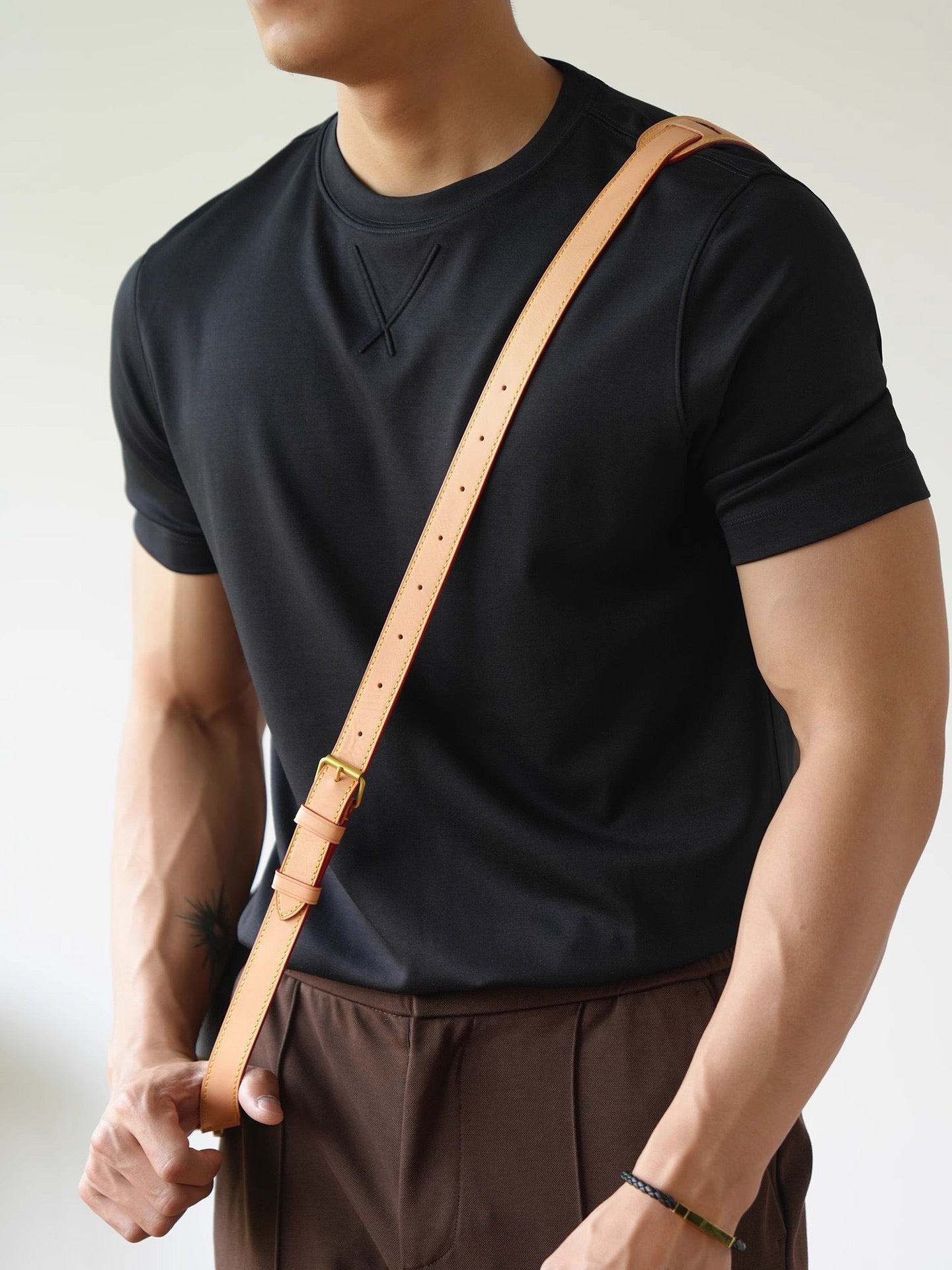 smooth-cotton short sleeve fashion T-shirt