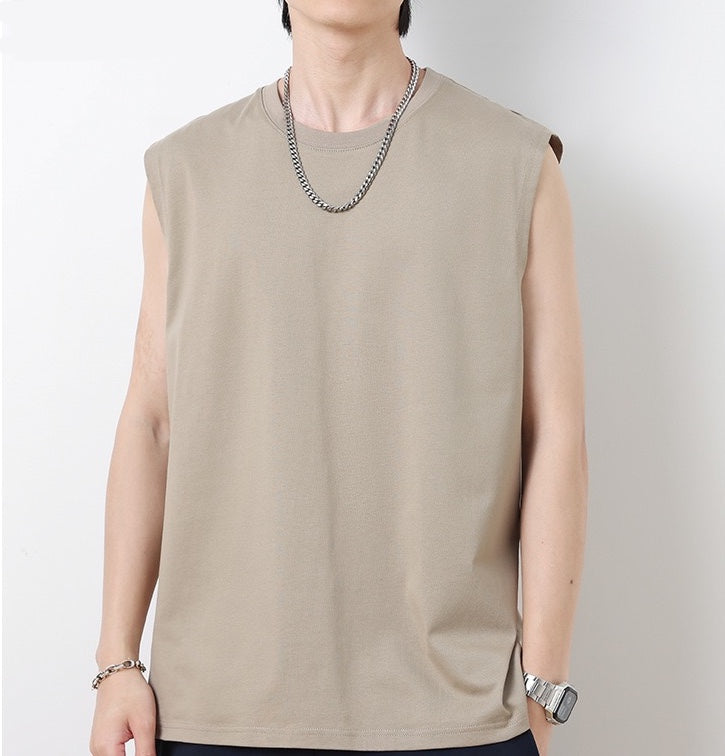 100% cotton sleeveless T-shirt