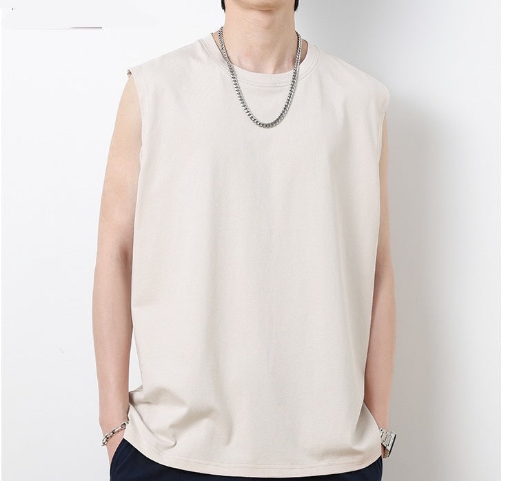 100% cotton sleeveless T-shirt