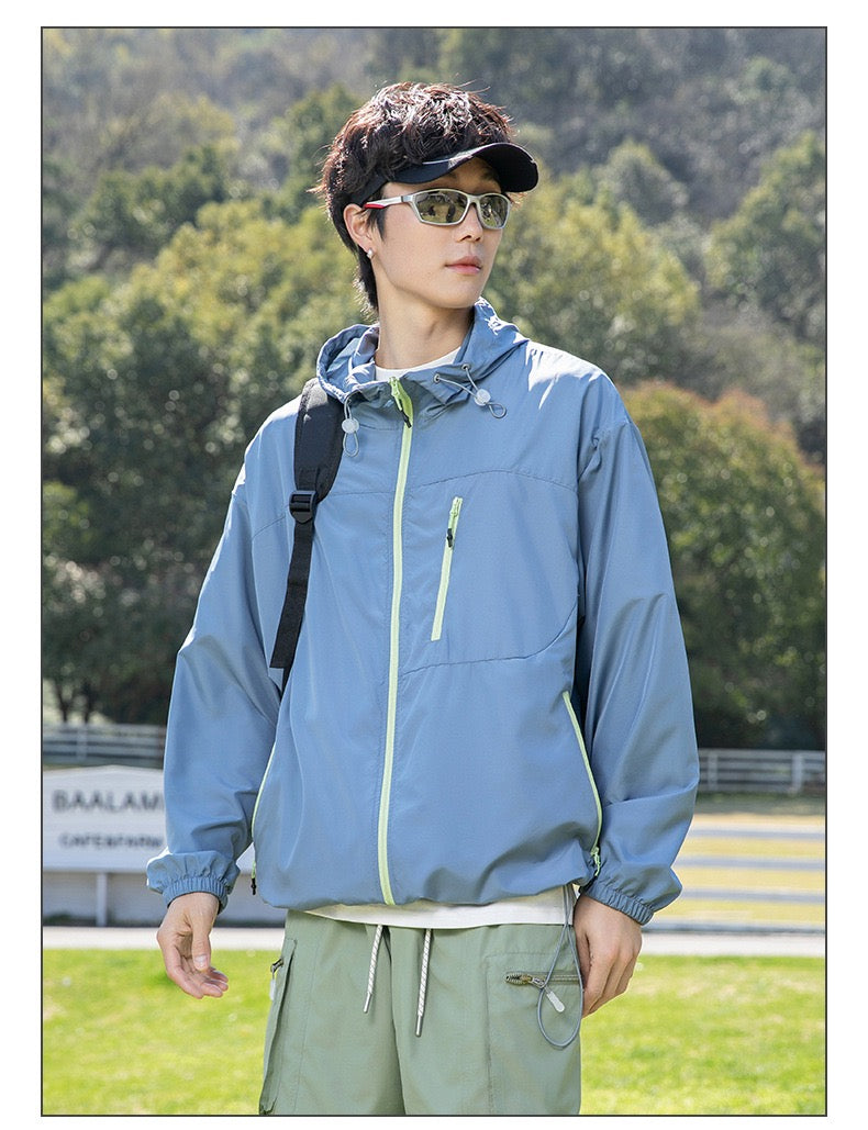 UPF 80+lightweight sun-protection jacket