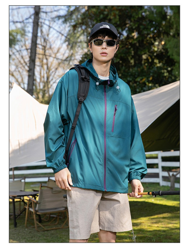 UPF 80+lightweight sun-protection jacket