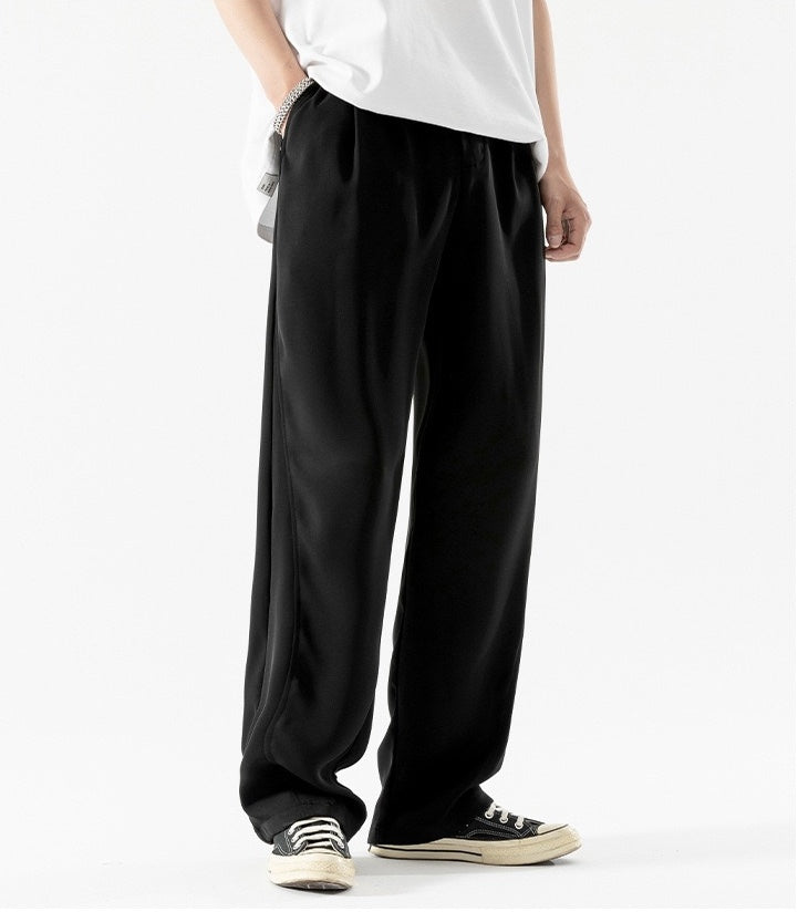 non-winkle,drapey long pants
