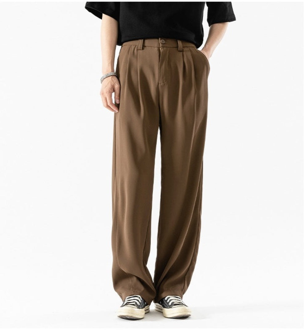 non-winkle,drapey long pants