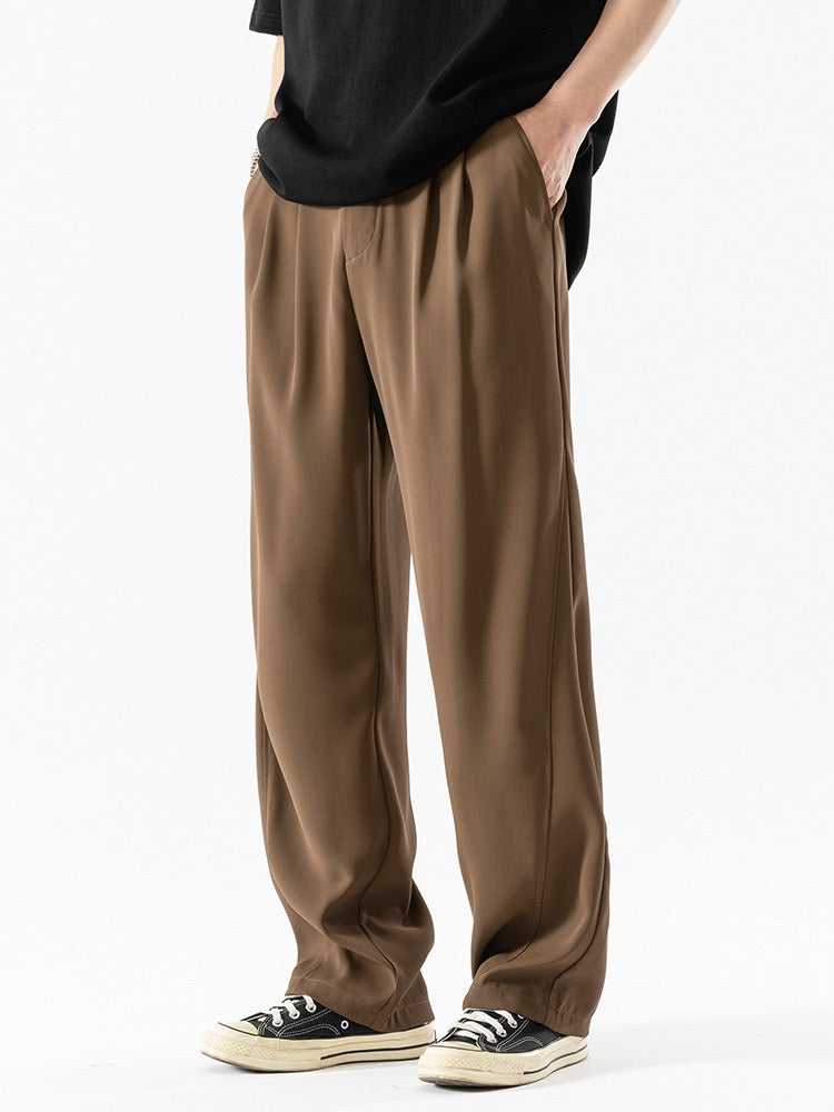 non-winkle,drapey long pants