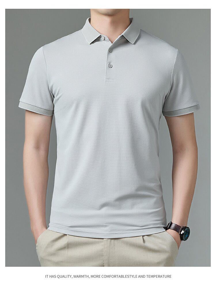 Kemeja polo rajutan selesa pelbagai warna