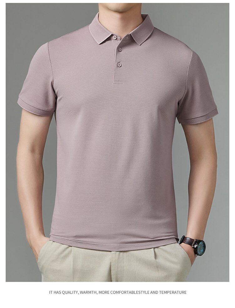 Kemeja polo rajutan selesa pelbagai warna