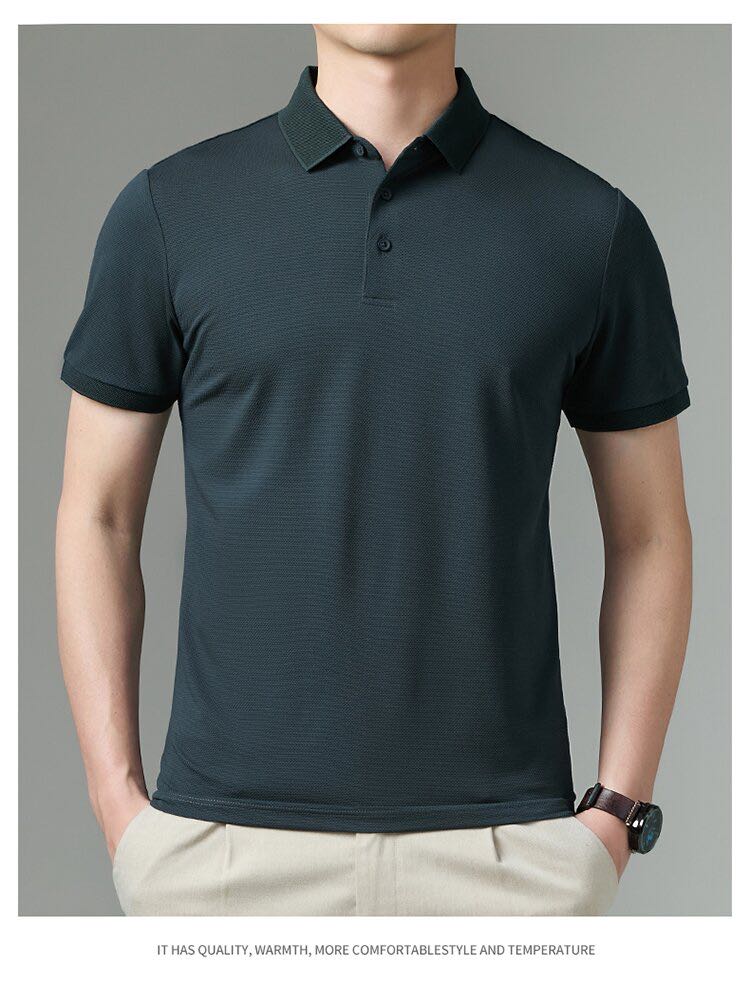 Kemeja polo rajutan selesa pelbagai warna