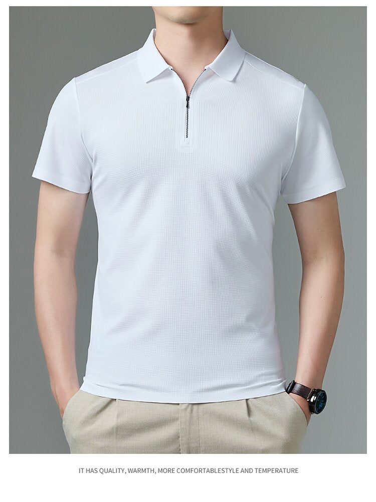 soomth anti-wrinkle farbic bussiness polo shirt