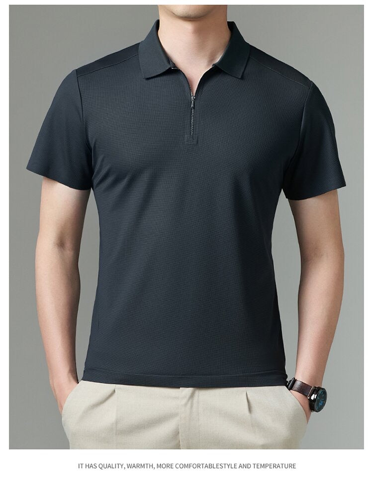 soomth anti-wrinkle farbic bussiness polo shirt