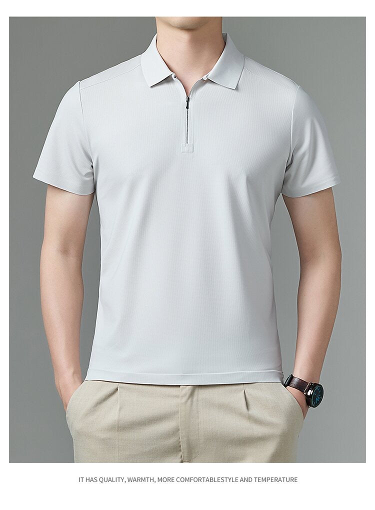 soomth anti-wrinkle farbic bussiness polo shirt