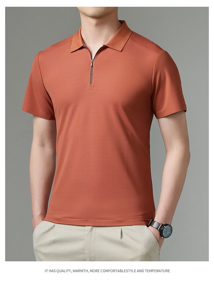soomth anti-wrinkle farbic bussiness polo shirt