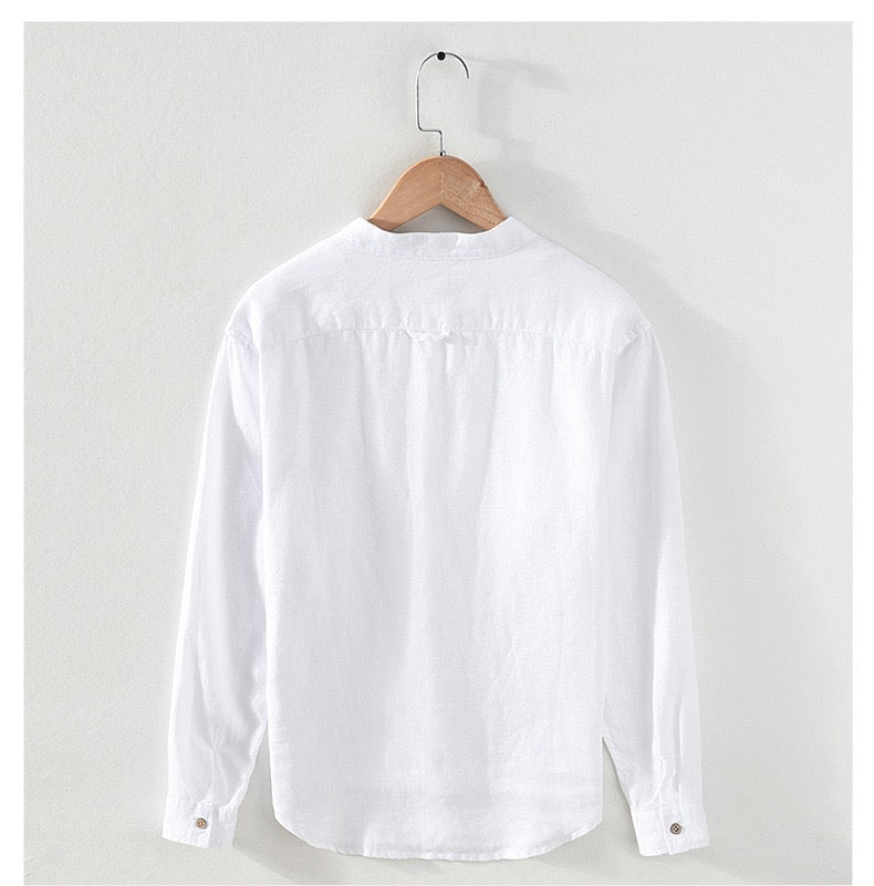 100%linen casual shirt