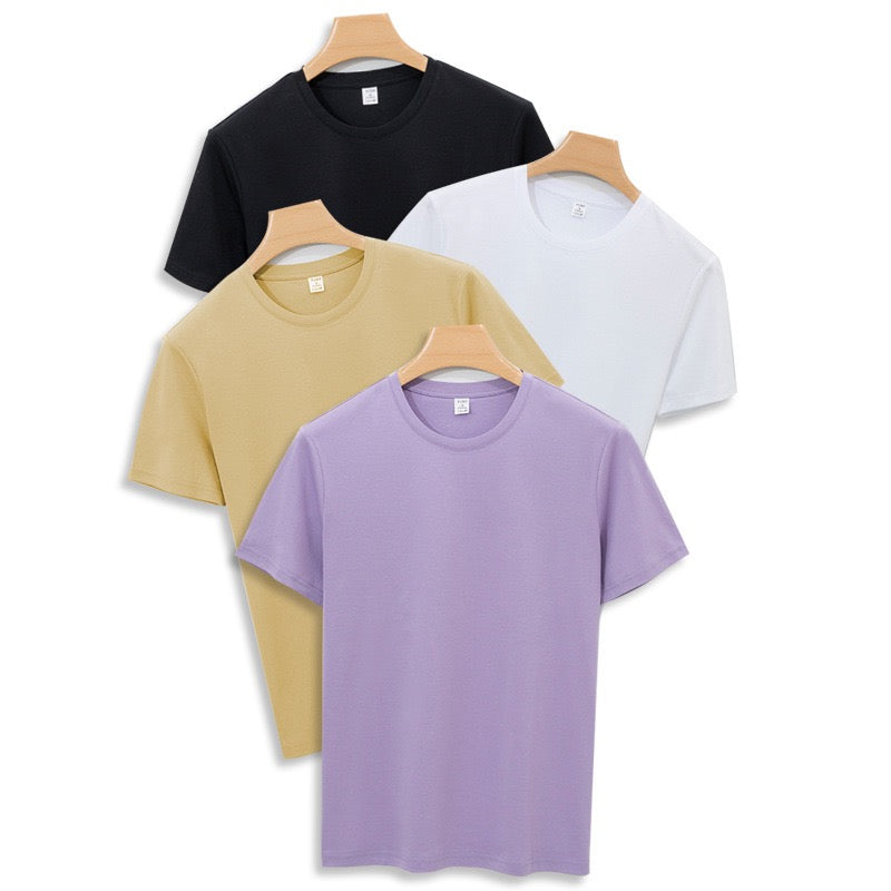 100% high count long staple cotton T-shirt