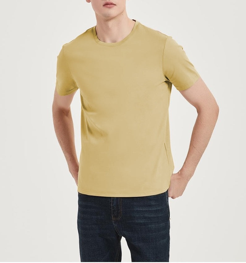 100% high count long staple cotton T-shirt