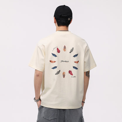 printed high quality smooth short sleeve T-shirt
