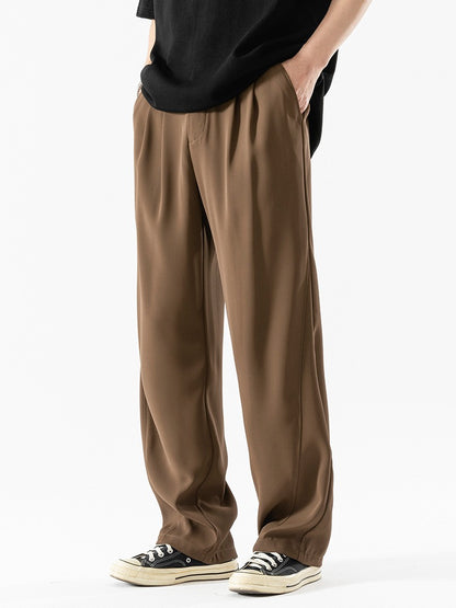 non-winkle,drapey long pants
