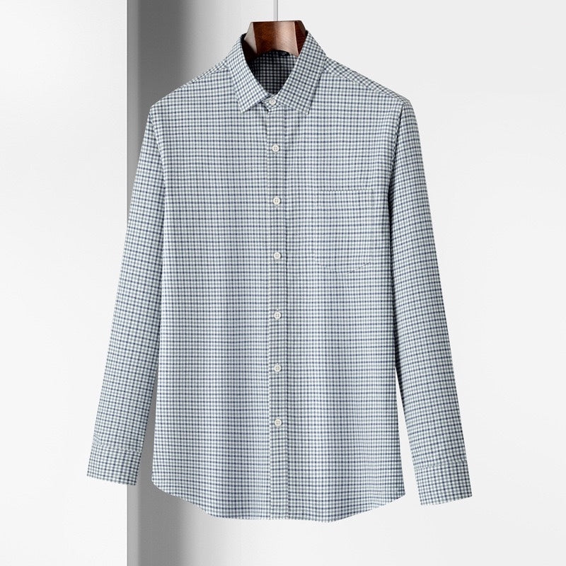 100% cotton high quality long sleeve Plaid Shirt