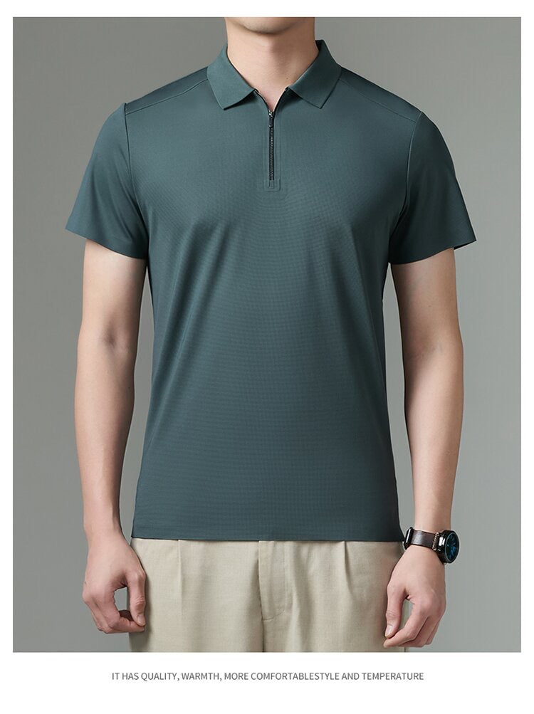 soomth anti-wrinkle farbic bussiness polo shirt
