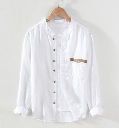 100%linen casual shirt